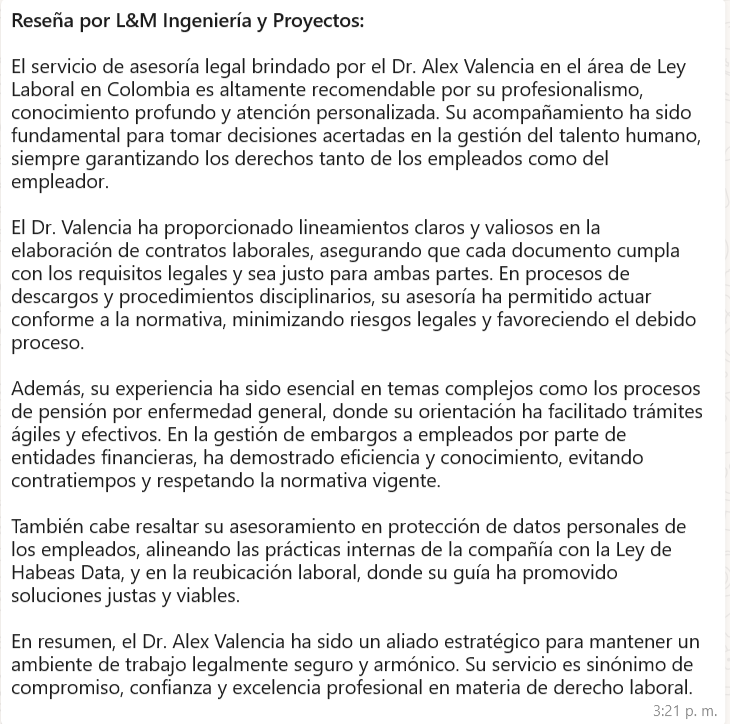Testimonio LyM Ingeniería y Proyectos