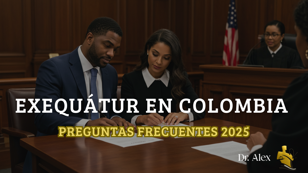 Exequátur en Colombia por Dr. Alex