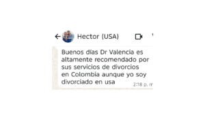 Dr. Alex Valencia altamente recomendado en divorcios en Colombia