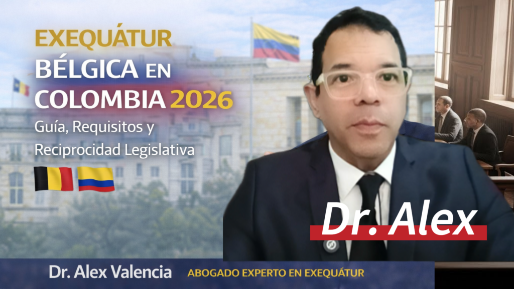 Exequatur Bélgica Colombia