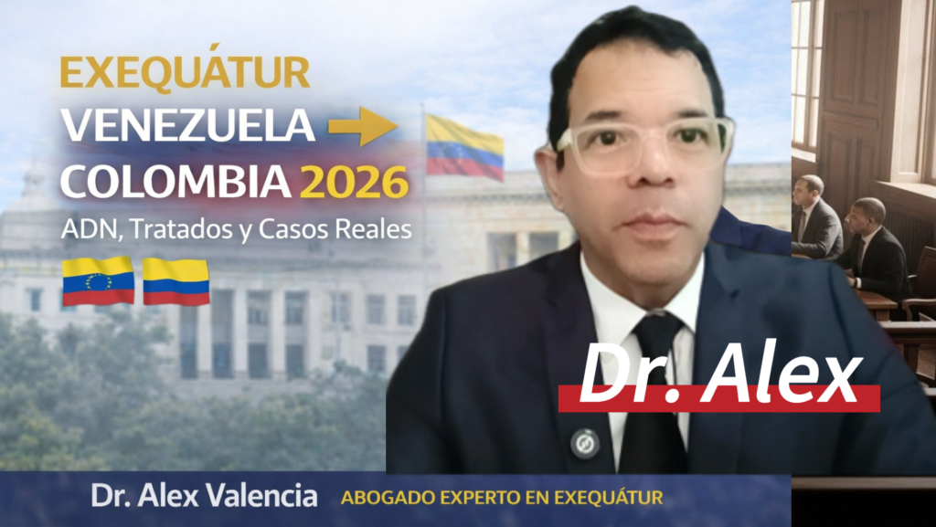 Exequátur Venezuela Colombia