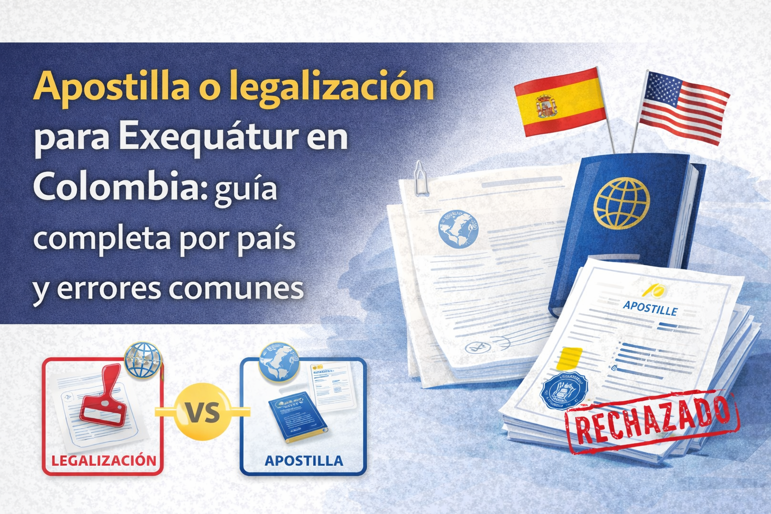 Apostilla exequátur Colombia