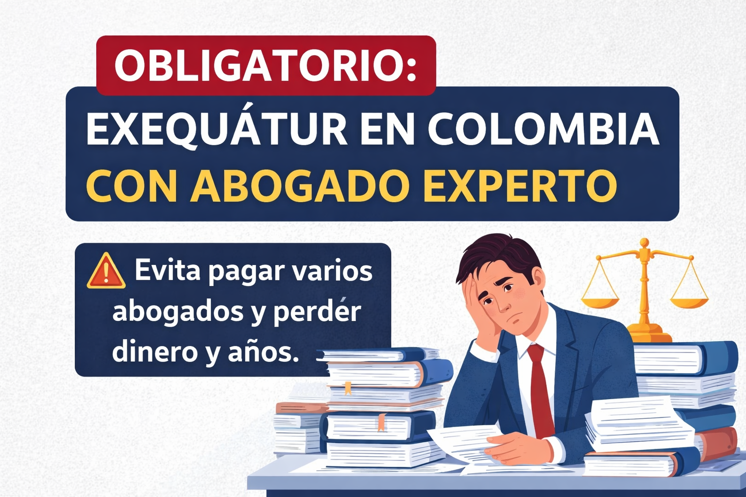 Exequátur en Colombia requiere Abogado