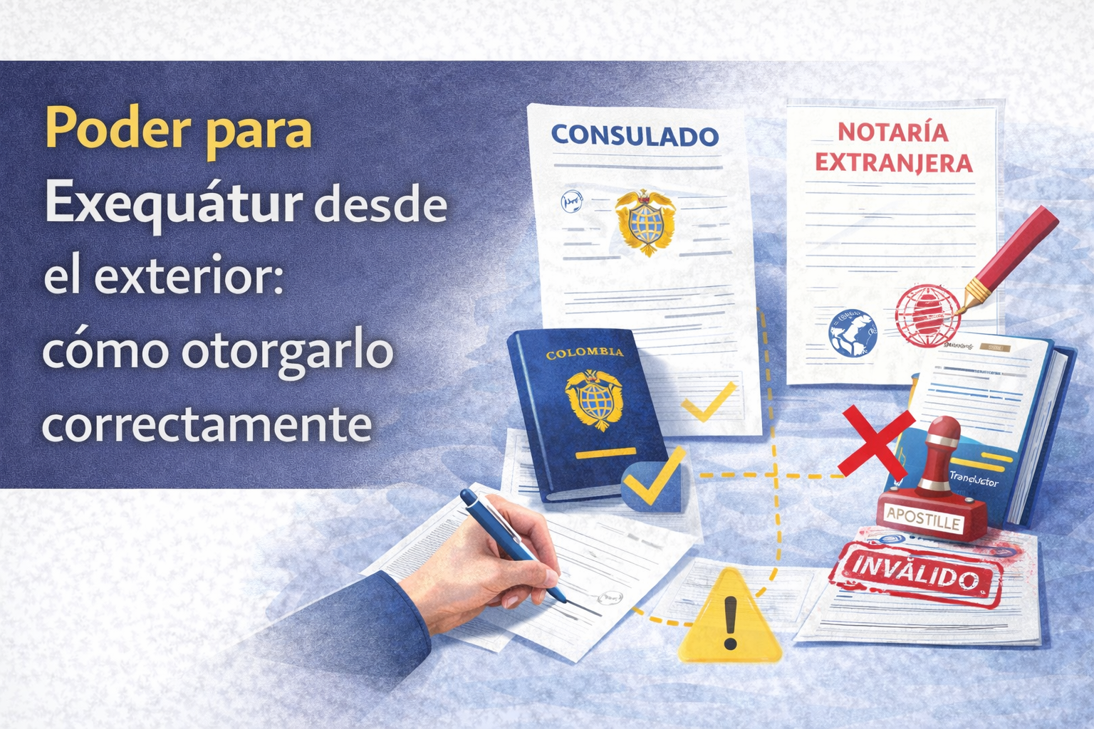 Poder Exequátur Colombia