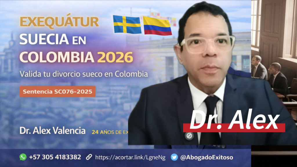 Exequatur Suecia Colombia 
