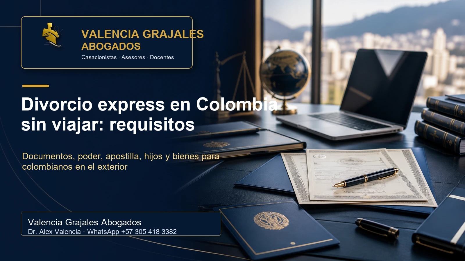 divorcio express en Colombia sin viajar requisitos