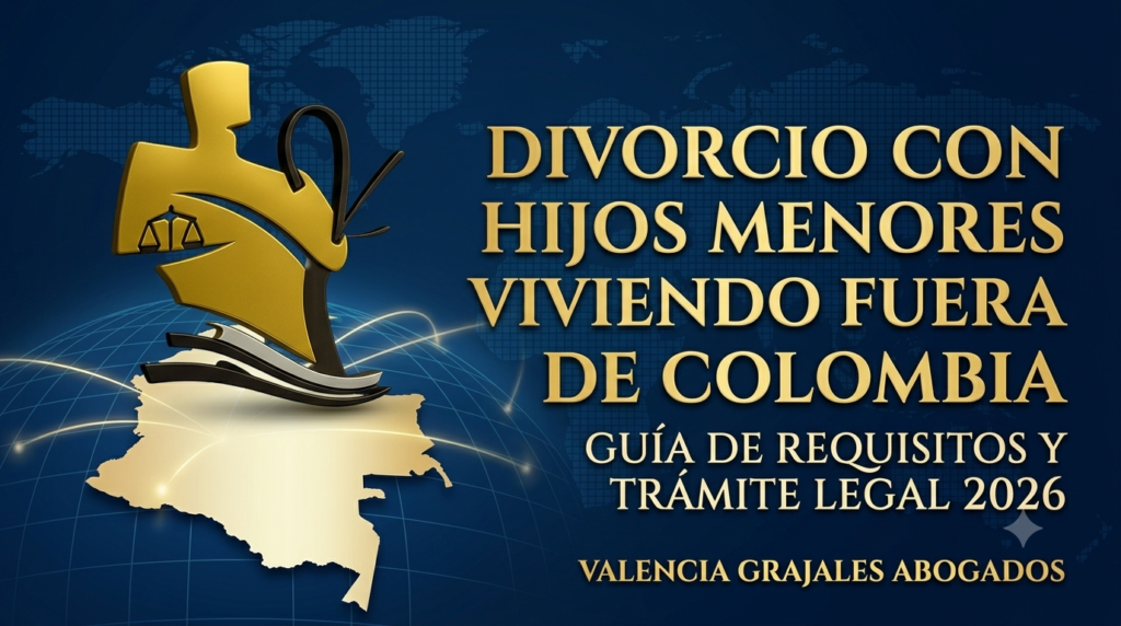 Divorcio con hijos menores viviendo fuera de Colombia: Guía 2026