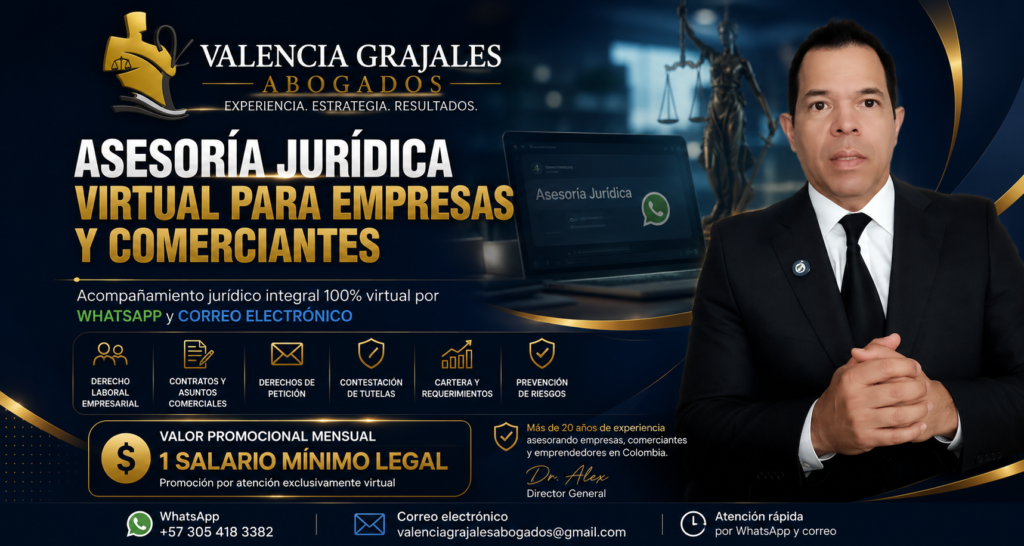 Asesoría jurídica virtual para empresas y comerciantes Valencia Grajales Abogados Dr Alex