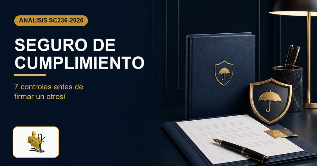 Seguro de cumplimiento en Colombia y controles antes de firmar un otrosí